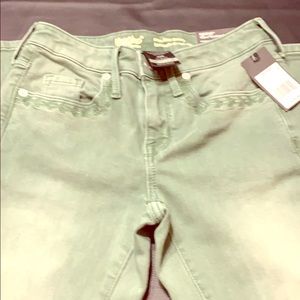 Massimo green jeans.